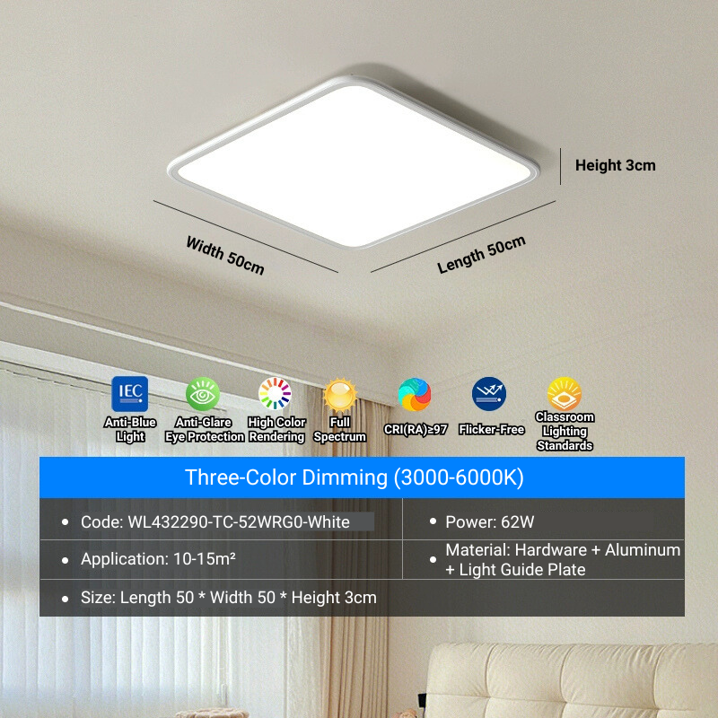 MoodNite Ultra-Thin Eye Protection Ceiling Light Multi-Room Use