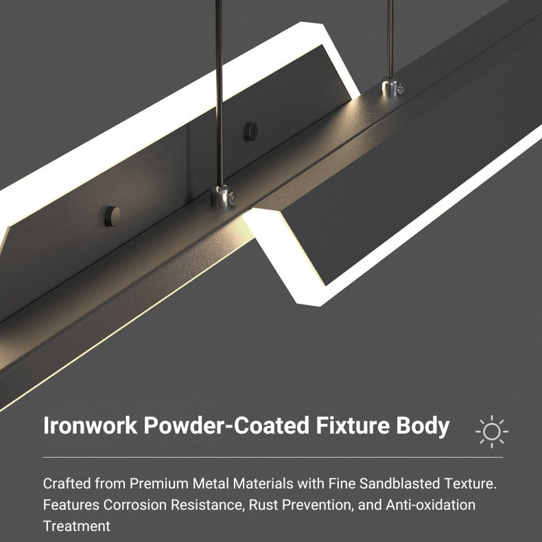 MoodNite Elegant Minimalist Eye Protection Bar Pendant Light