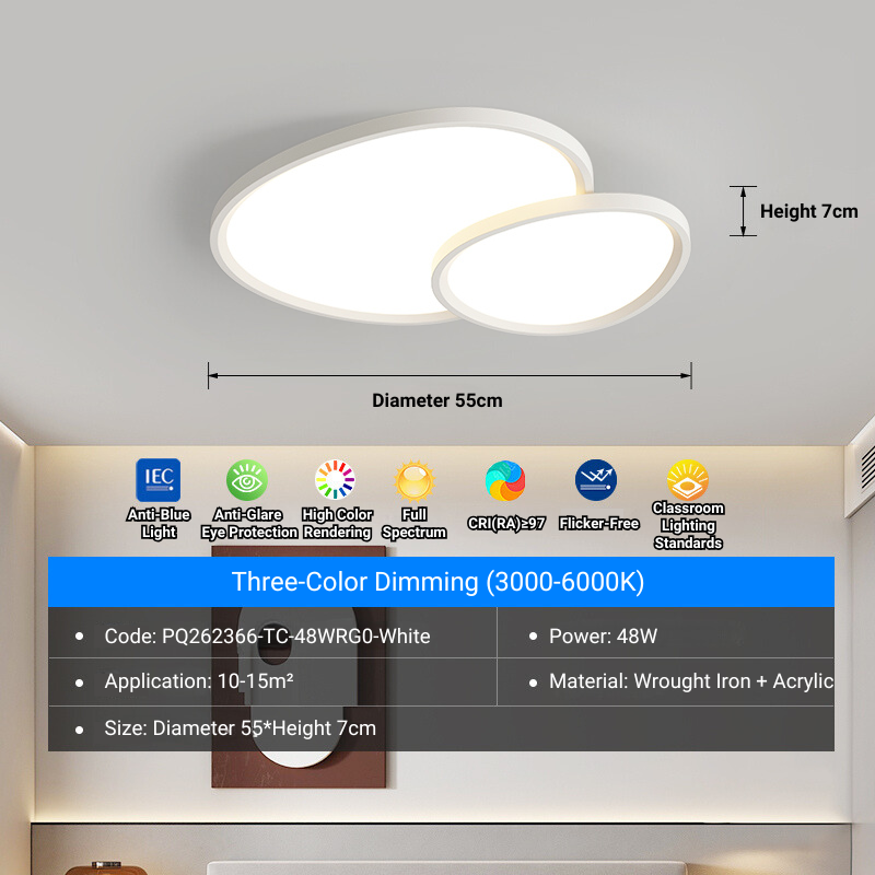 MoodNite Modern Simple Cloud Ceiling Light Creative Bedroom Light