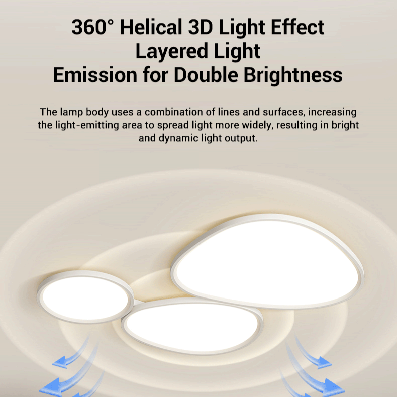 MoodNite Modern Simple Cloud Ceiling Light Creative Bedroom Light