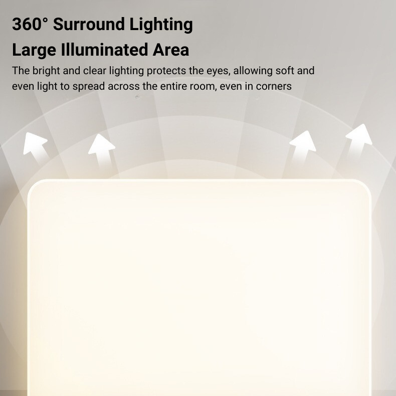 MoodNite Modern Minimalist White Ceiling Light with Bridgelux Chip