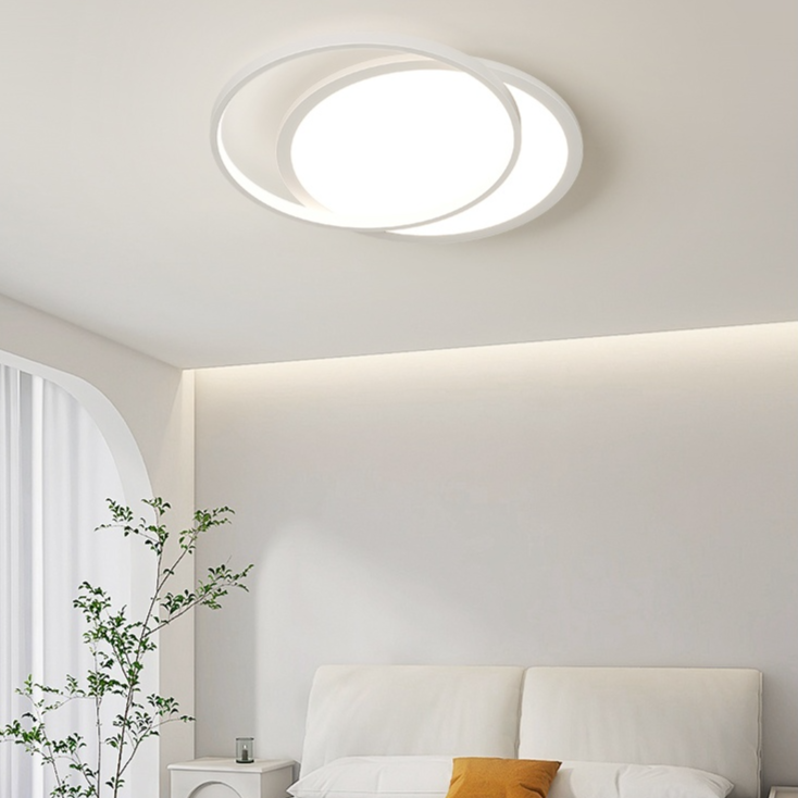 MoodNite Modern Elegant Overlapping Rectangular Ceiling Light Full Spectrum