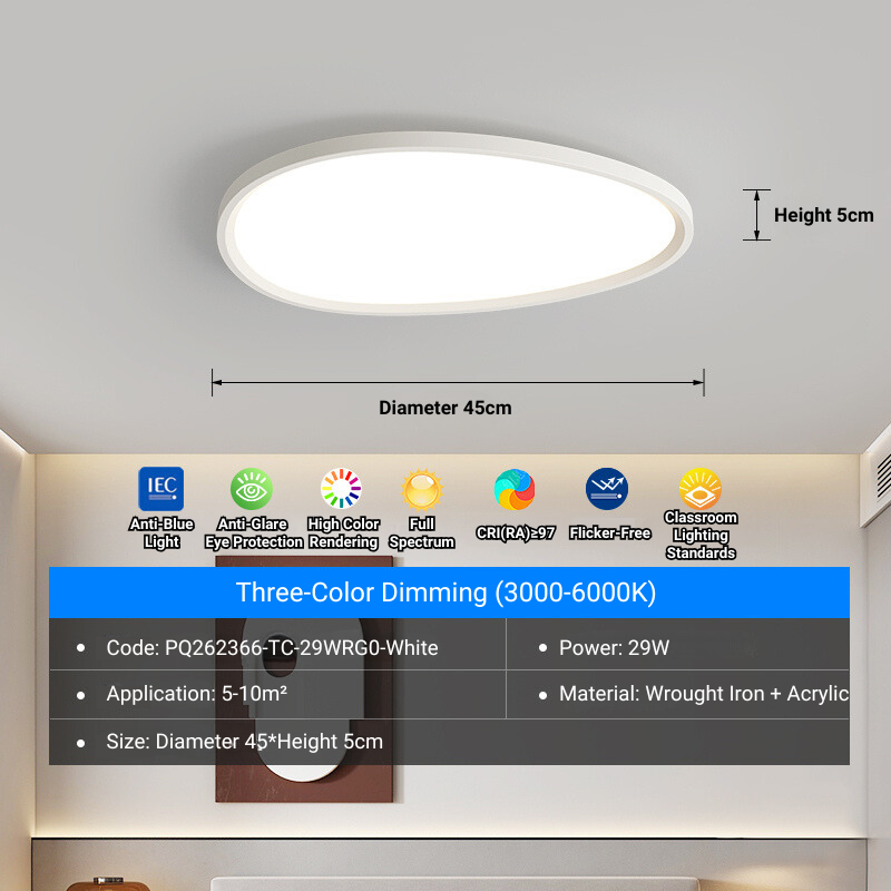 MoodNite Modern Simple Cloud Ceiling Light Creative Bedroom Light