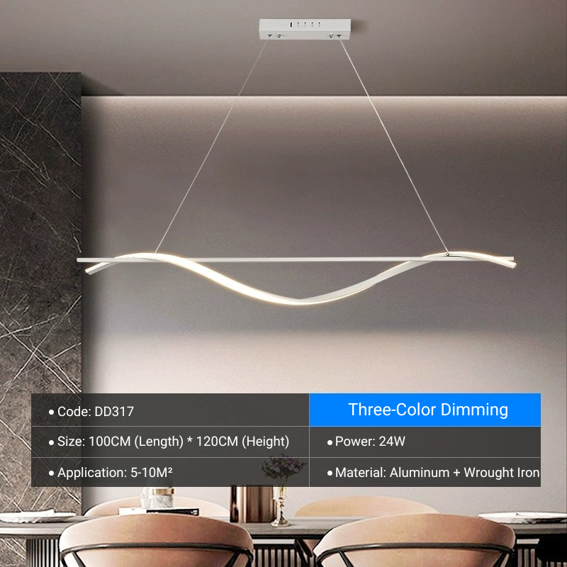 MoodNite Curved Minimalist and Luxurious Design Pendant Light