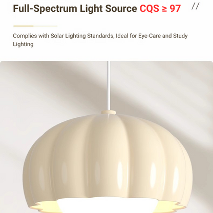 MoodNite Modern Minimalist Cream Style Pumpkin-Shaped Wall Light