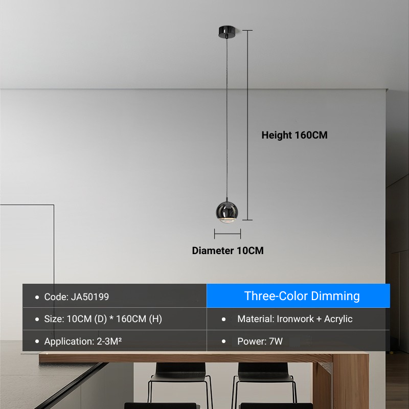 MoodNite Light Luxury Bedside Pendant Light