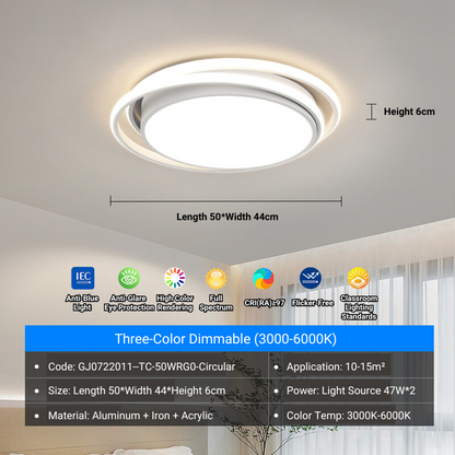 MoodNite Modern Simple Elegant Ceiling Light Versatile Main Light