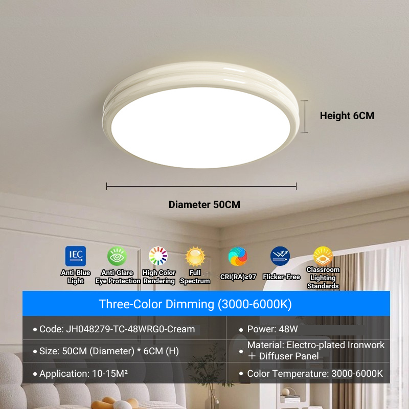 MoodNite French Cream-Inspired Elegant Light