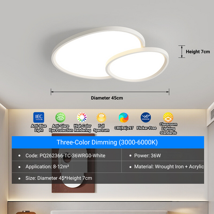 MoodNite Modern Simple Cloud Ceiling Light Creative Bedroom Light