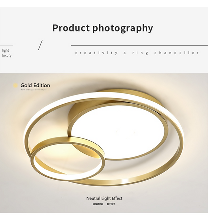 MoodNite Modern Simple Ceiling Light Creative Round Bedroom Main Light