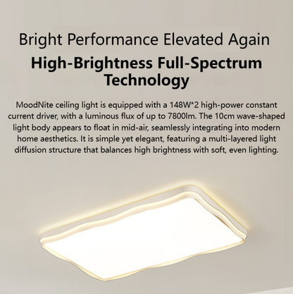 MoodNite Wave Design Ceiling Light Cream Style Living Room Main Light