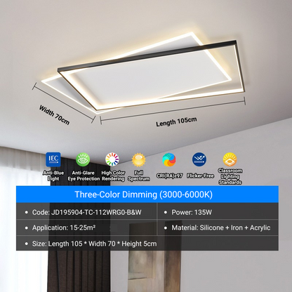 MoodNite Modern Minimalist Living Room Ceiling Light Ultra-Thin Eye-Protection