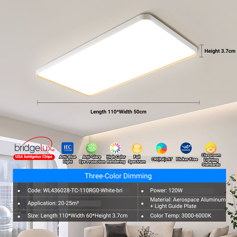 MoodNite Modern Simple Ceiling Light Full Spectrum Eye Protection