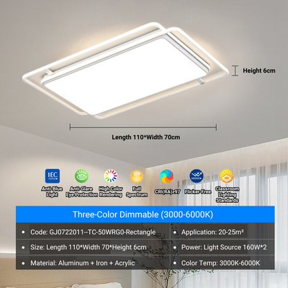 MoodNite Modern Simple Elegant Ceiling Light Versatile Main Light