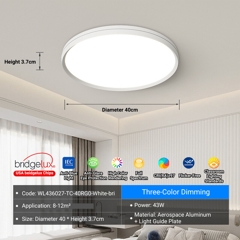 MoodNite Modern Simple Ceiling Light Full Spectrum Eye Protection