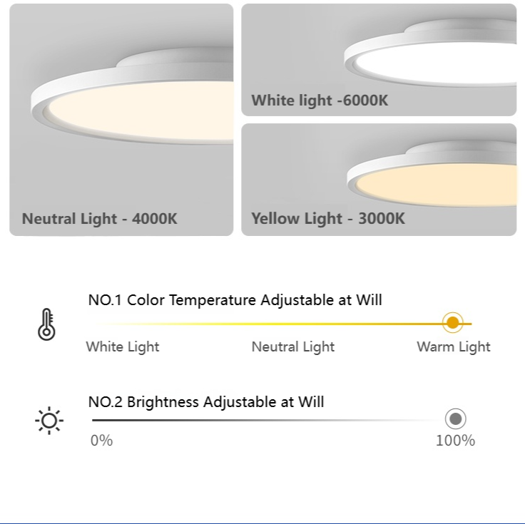 MoodNite Ultra-Thin Eye-Protection Ceiling Light High CRI