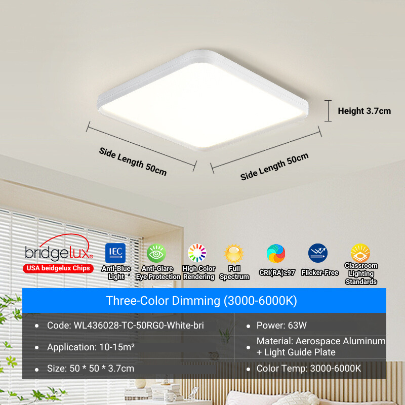 MoodNite Modern Simple Ceiling Light Full Spectrum Eye Protection