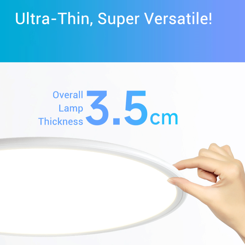 MoodNite Ultra-Thin Eye Protection Ceiling Light Multi-Room Use