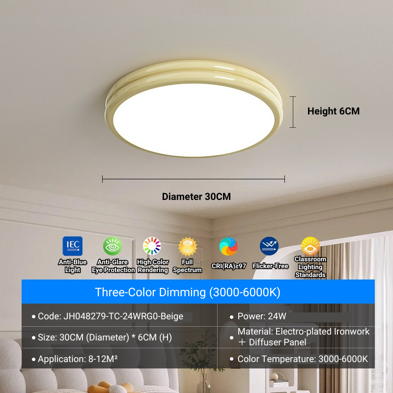 MoodNite French Cream-Inspired Elegant Light