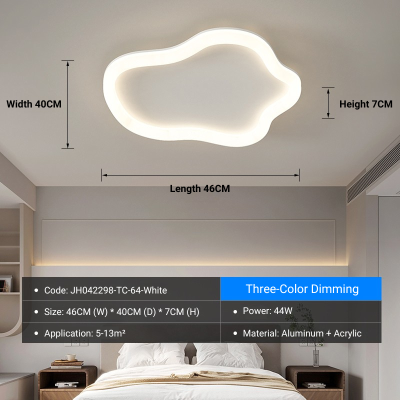 MoodNite Modern Minimalist Cloud-Shaped Cozy Ceiling Light