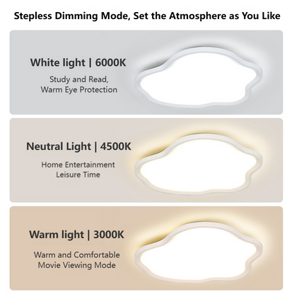 MoodNite Modern Simple Creamy Cloud Ceiling Light Versatile Main Light