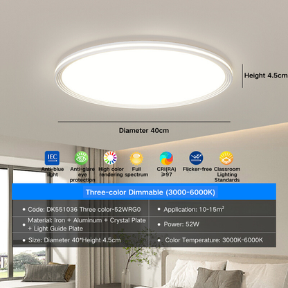 MoodNite Modern Minimalist Ceiling Light Full Spectrum Eye Protection