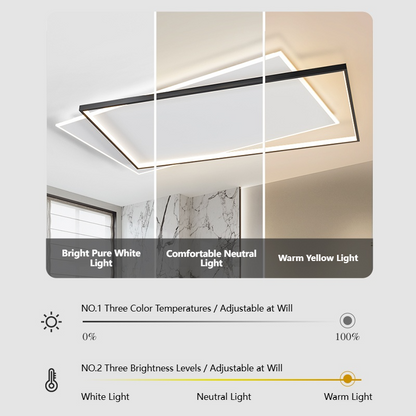 MoodNite Modern Minimalist Living Room Ceiling Light Ultra-Thin Eye-Protection