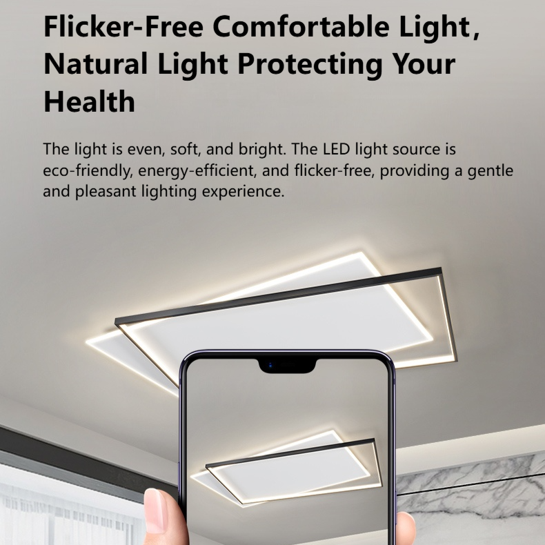 MoodNite Modern Minimalist Living Room Ceiling Light Ultra-Thin Eye-Protection