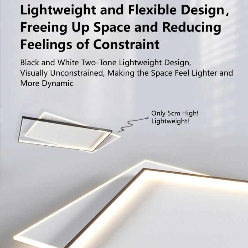 MoodNite Modern Minimalist Living Room Ceiling Light Ultra-Thin Eye-Protection