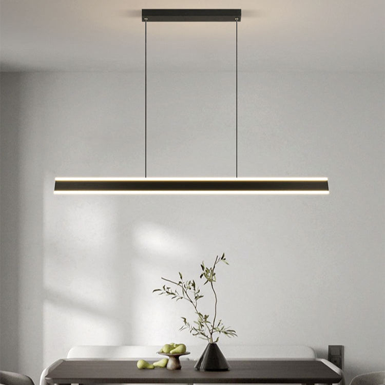 MoodNite Modern Minimalist Linear Pendant Light with Up and Down Lighting