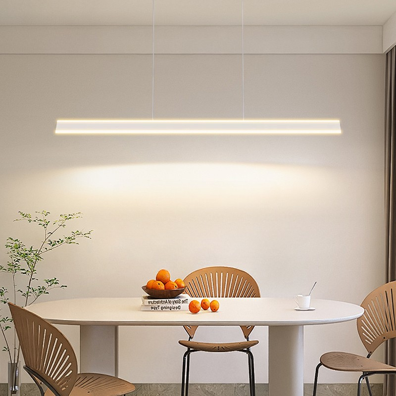 MoodNite Modern Minimalist Linear Pendant Light with Up and Down Lighting