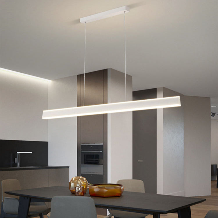 MoodNite Modern Minimalist Linear Pendant Light with Up and Down Lighting