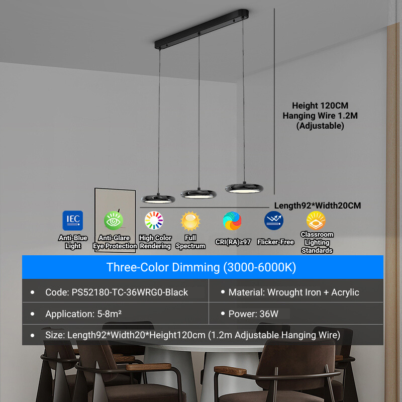 MoodNite Flying Saucer Luxury Modern Pendant Light