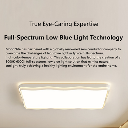 MoodNite Wave Design Ceiling Light Cream Style Living Room Main Light