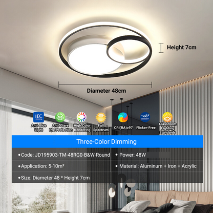 MoodNite Modern Simple Ceiling Light Creative Round Bedroom Main Light