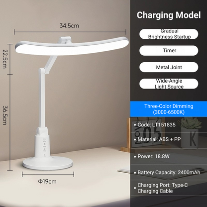 MoodNite Soft-Start Illumination Wide-Angle Uniform Illuminance Desk Light