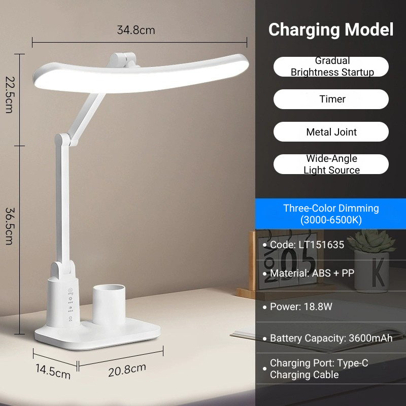 MoodNite Soft-Start Illumination Wide-Angle Uniform Illuminance Desk Light