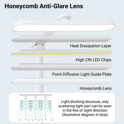 MoodNite Eye-Protection Rechargeable LED Reading Table Light