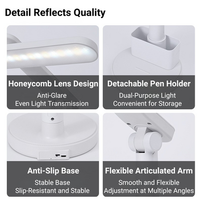 MoodNite Eye-Protection Rechargeable LED Reading Table Light