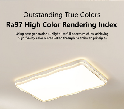 MoodNite Wave Design Ceiling Light Cream Style Living Room Main Light